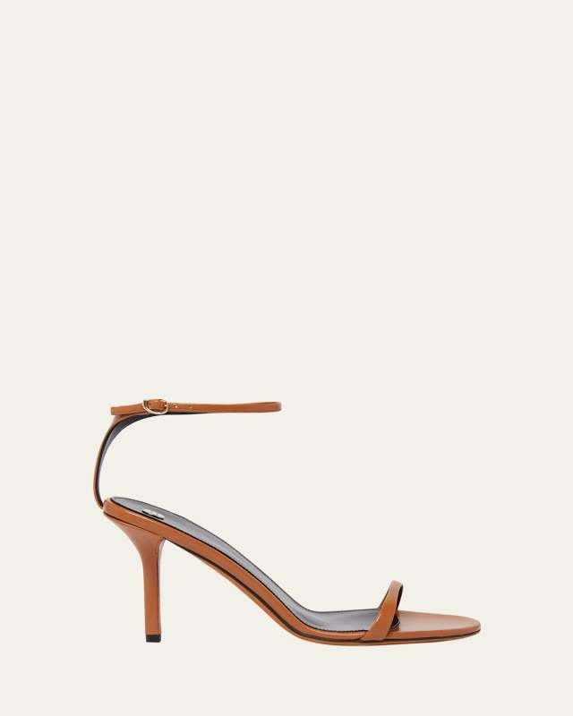 Slash Goatskin Ankle-Strap Sandals
